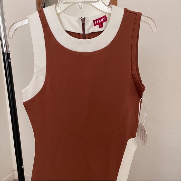 STAUD Pointer Top in tan brown- size small - Picture 7 of 17